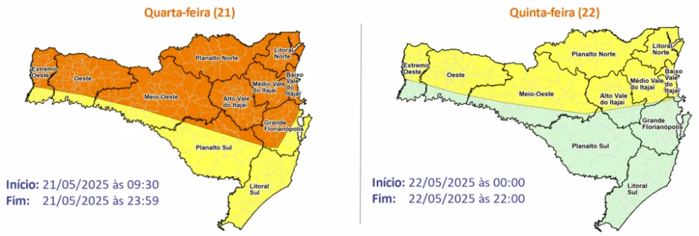 Foto: Divulga&ccedil;&atilde;o / Defesa Civil SC