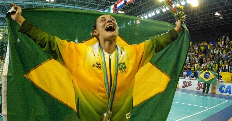 Fabiana Gripa comemora título no Pan do Rio de Janeiro. Foto: uol.com.br