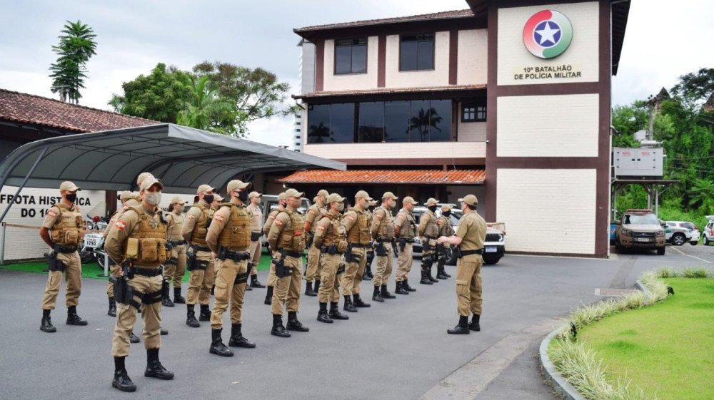 Covid-19: Polícia Militar recebe reforços para operações de fiscalização em Blumenau