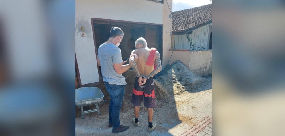 Preso em Gaspar foragido da Justiça envolvido com o tráfico de drogas