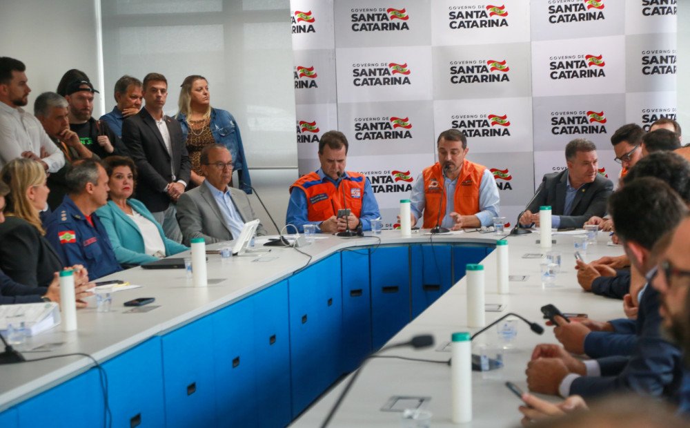 Defesa Civil nacional garante recursos para auxílio a municípios de SC atingidos por chuvas