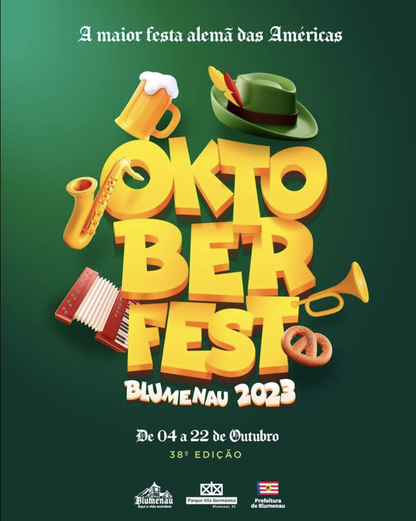 Oktoberfest Blumenau divulga cartaz da festa do ano que vem