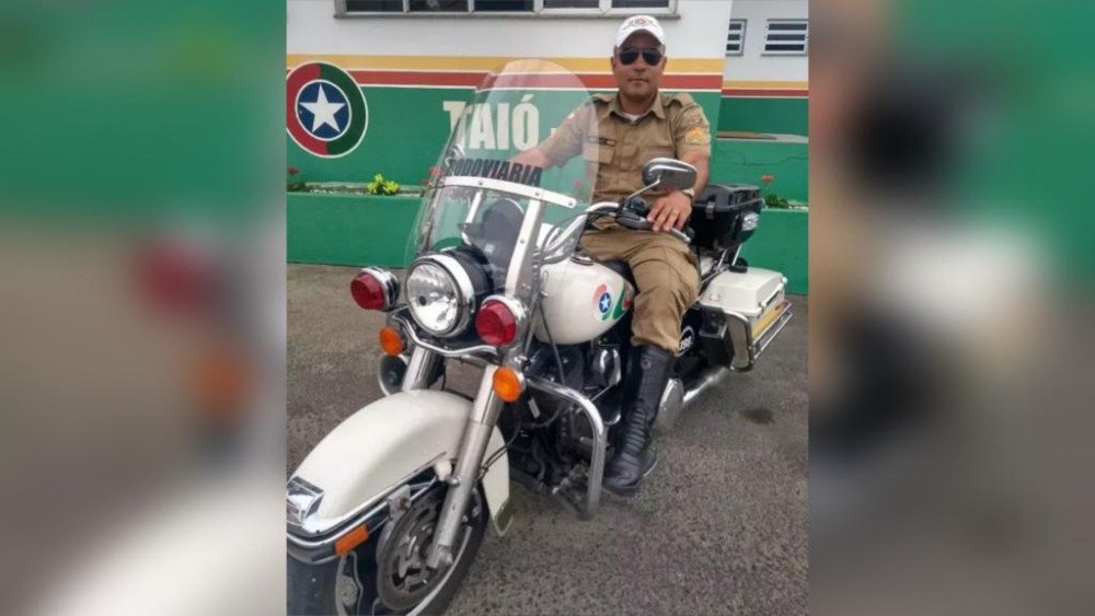 Policial Militar Rodoviário fica gravemente ferido após ser atropelado em Taió