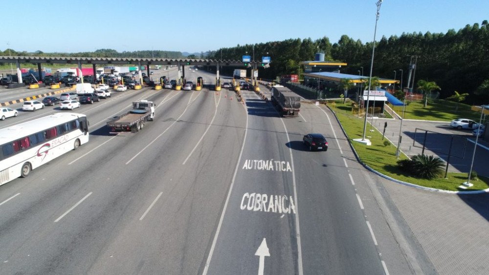 Pedágio fica mais caro em quatro praças nesta segunda em Santa Catarina; veja em quais