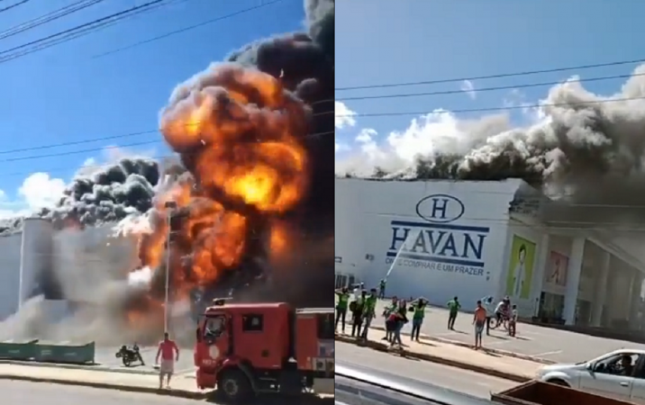 Incêndio destrói loja da Havan na Bahia