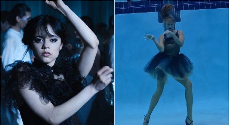 Makushenko, ex-nadadora, posta vídeo de dancinha da série Wandinha e viraliza nas redes sociais