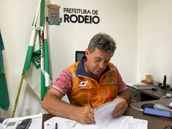Prefeito de Rodeio decreta estado de calamidade pública