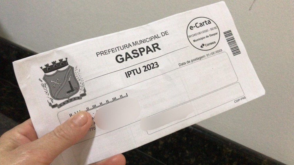 Desconto para pagamento de IPTU em cota única segue até março em Gaspar