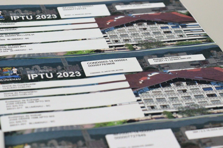 IPTU: mais de 82 mil carnês foram pagos integralmente em Blumenau