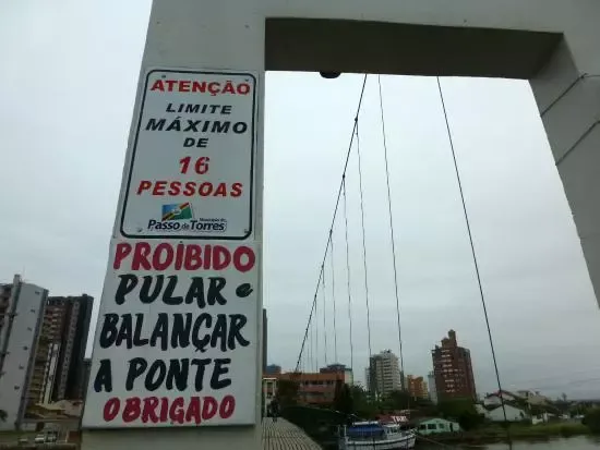 Excesso de peso: ponte entre SC e RS havia passado por manutenção há três dias