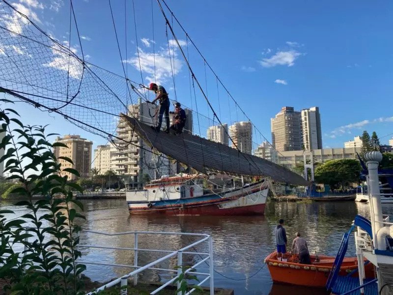 Em busca de recursos: Ponte pênsil entre SC e RS deve ser reconstruída