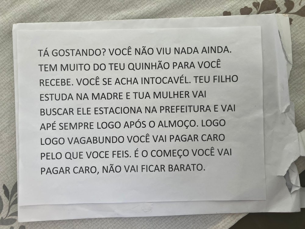 Secretário da Fazenda de Gaspar pede exoneração por conta de ameaças