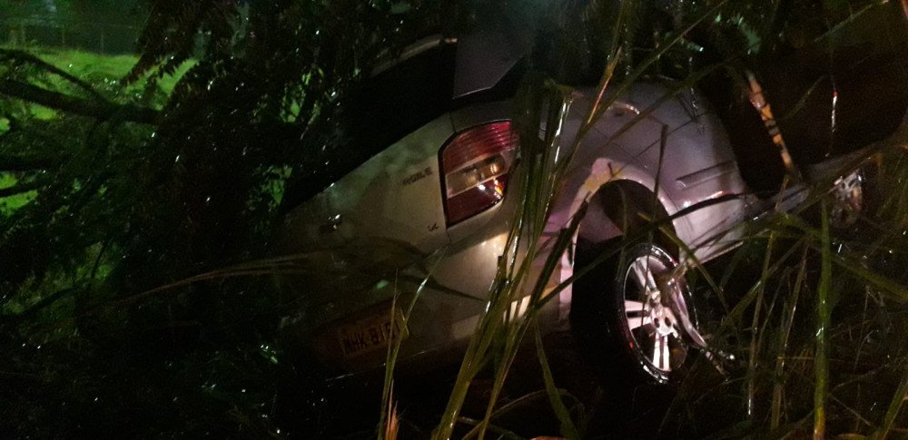 Idoso fica ferido após bater carro contra árvore em Gaspar