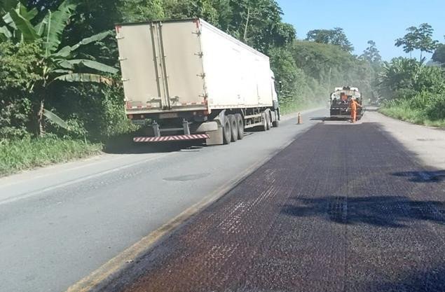 Trecho da BR-470 tem sistema de 