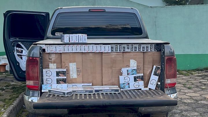 Contrabando: Quarenta e dois mil maços de cigarros são apreendidos em ações integradas em SC