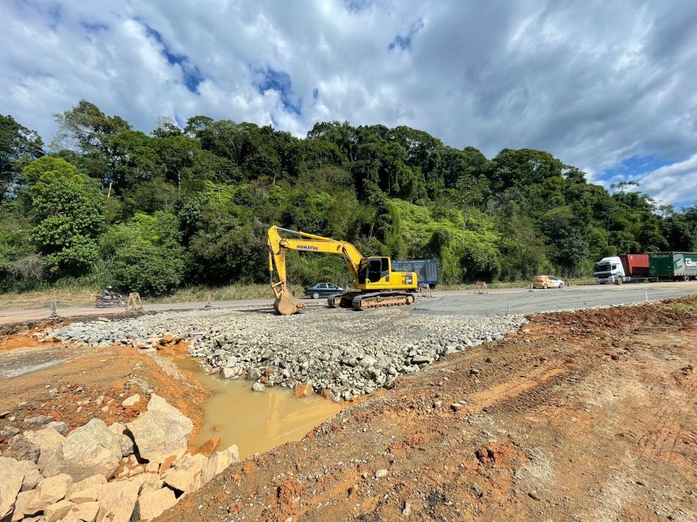 Filas são registradas na BR-470 nesta quarta-feira no Vale do Itajaí