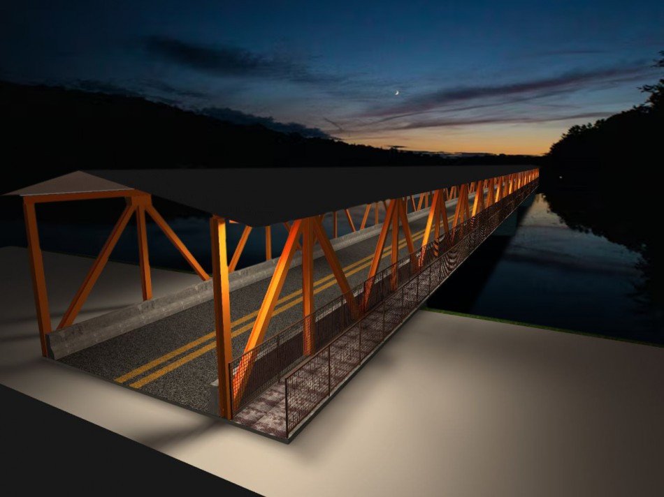 Ponte do Salto, em Blumenau, estará fechada neste domingo para conclusão dos trabalhos de modernização da estrutura