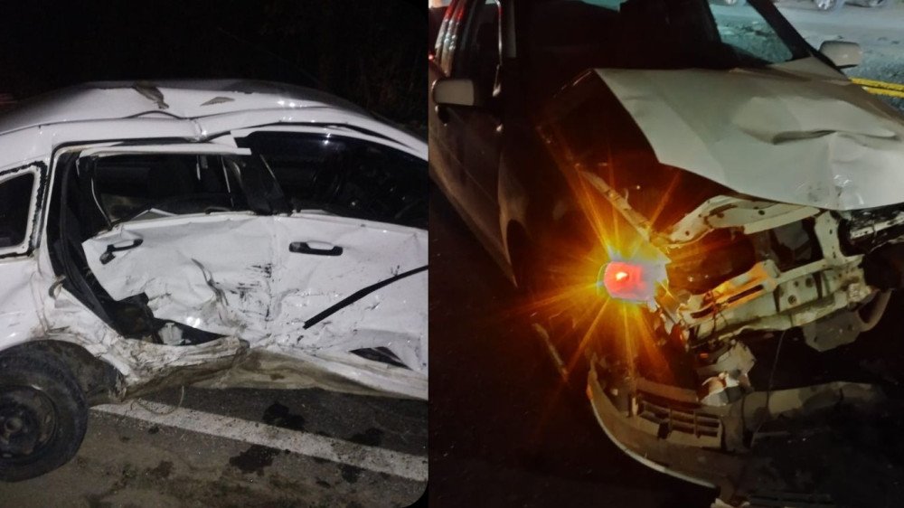 Fotos: Acidente deixa três pessoas feridas no Alto Vale; uma das vítimas teve uma parada cardiorrespiratória durante o transporte ao hospital