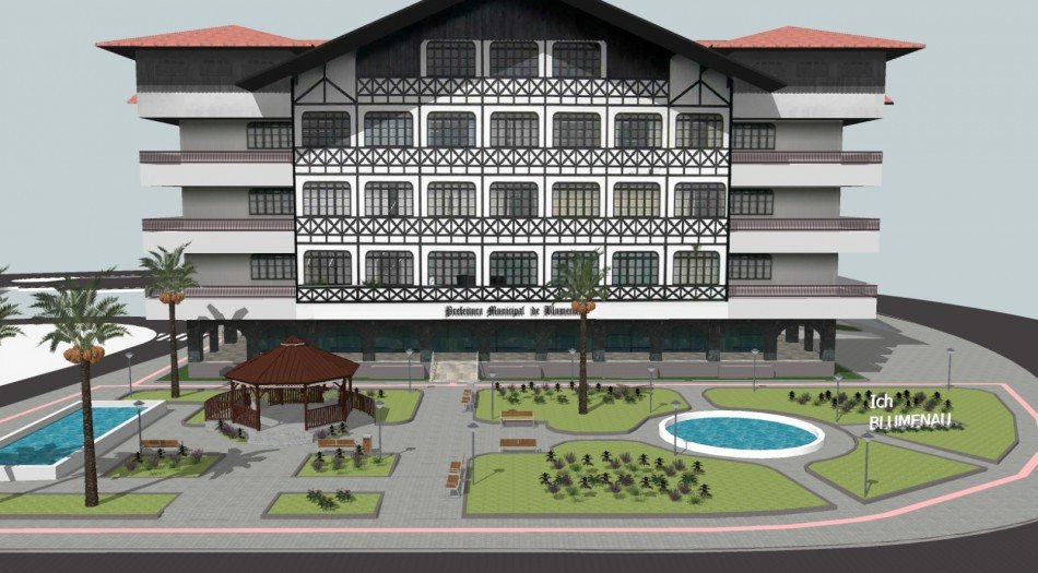Fotos: projeto de revitalização da Praça Victor Konder prevê instalação de coreto no Centro de Blumenau