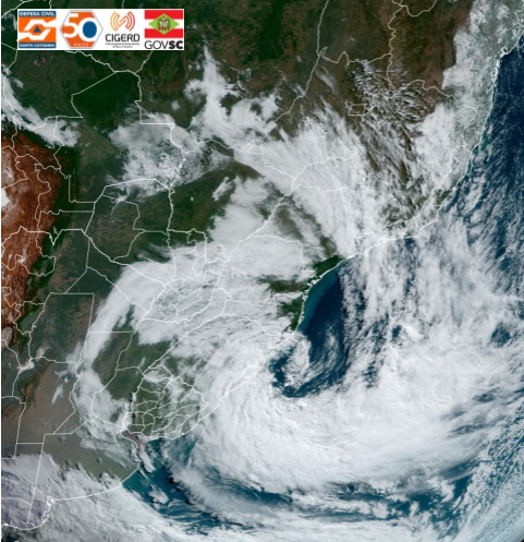 Defesa Civil de Santa Catarina alerta para ciclones extratropicais