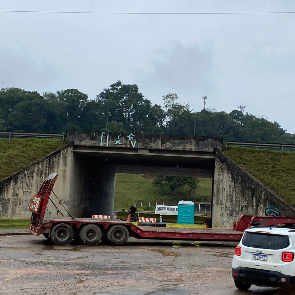 Viaduto da Fortaleza, em Blumenau, deve abrir ainda em julho, segundo DNIT