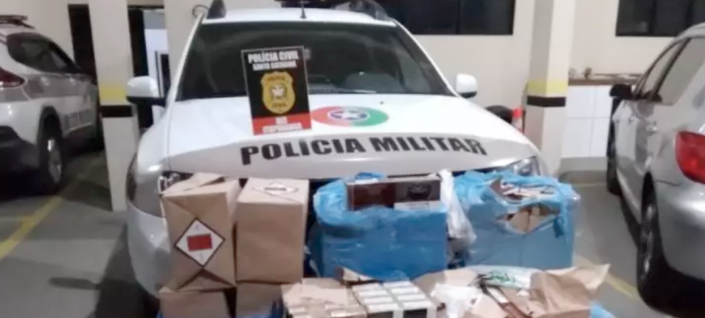 Polícia apreende grande quantidade de cigarros contrabandeados em Ituporanga