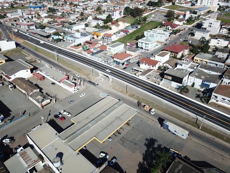 Viaduto na BR-470 em Pouso Redondo é liberado