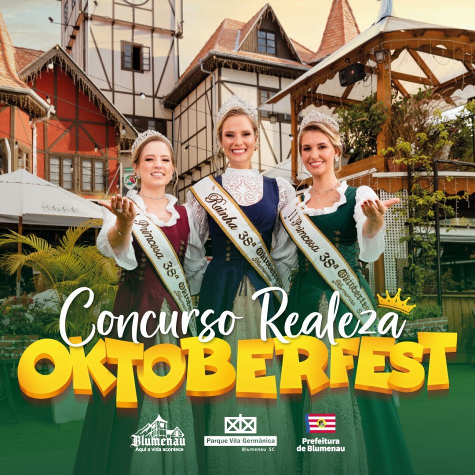 Inscrições para o concurso da Realeza da 39ª Oktoberfest Blumenau encerram nesta quinta-feira