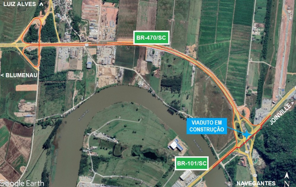 BR-470 e BR-101 terão bloqueios no tráfego de veículos nesta terça; veja detalhes