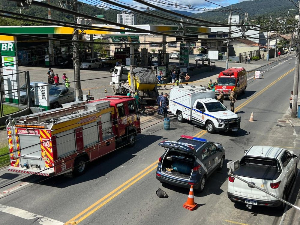 Ao vivo: Acidente com morte em Blumenau