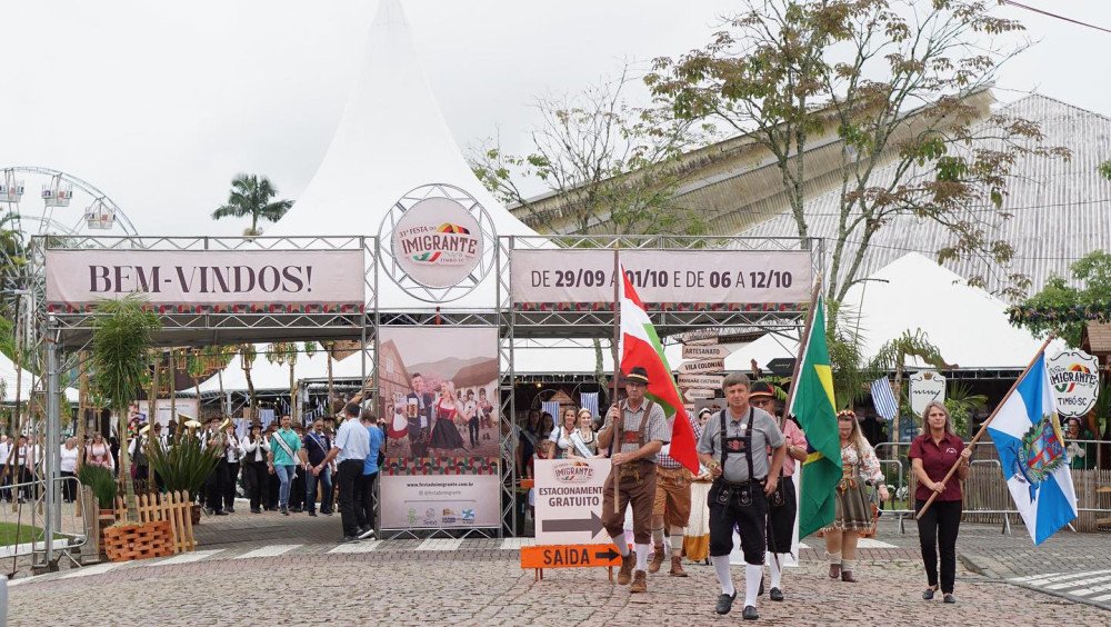 Festa do Imigrante, de Timbó, é adiada por causa da chuva