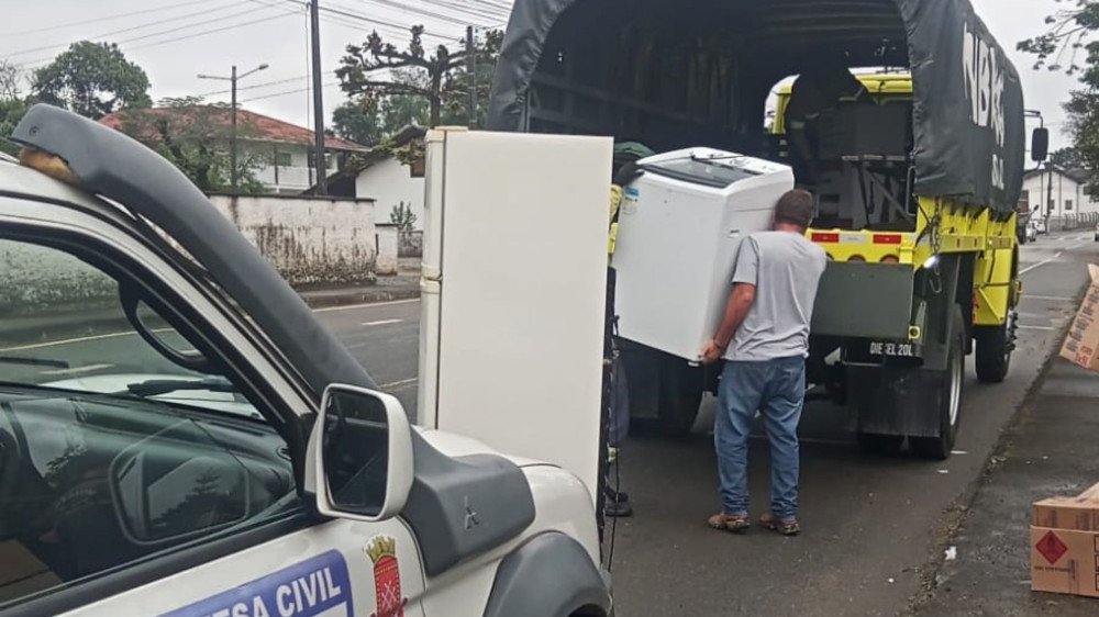 Defesa Civil de Indaial atualiza situação na cidade; Quatro famílias continuam em abrigo