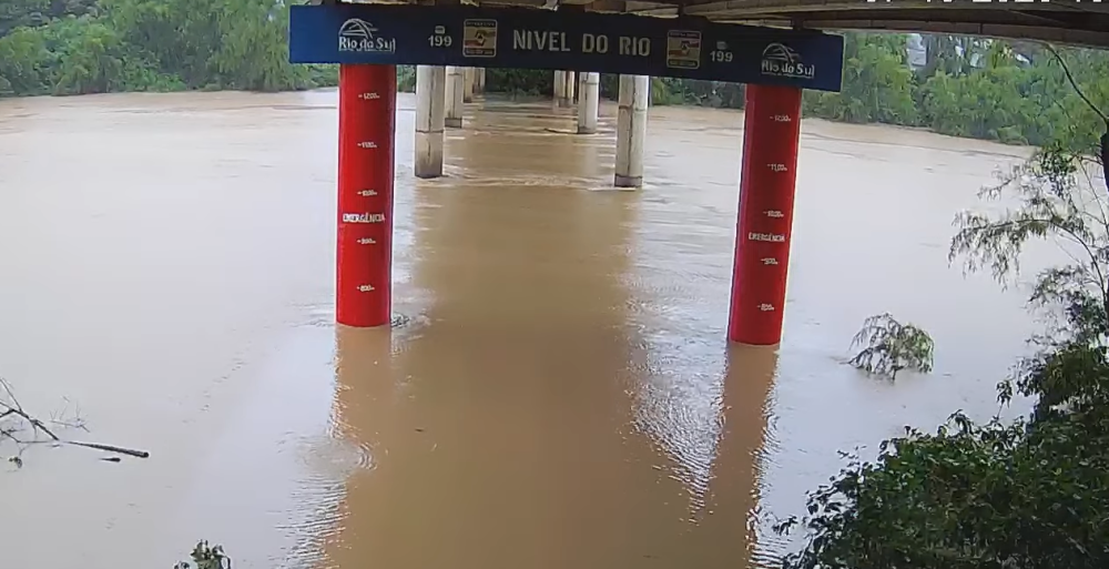 Acompanhe, em tempo real, o nível do Rio Itajaí-Açu em Rio do Sul
