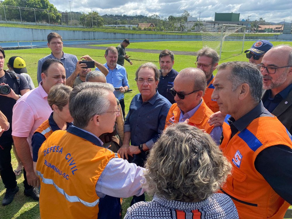 Ministro da Integração e do Desenvolvimento Regional chega a Blumenau