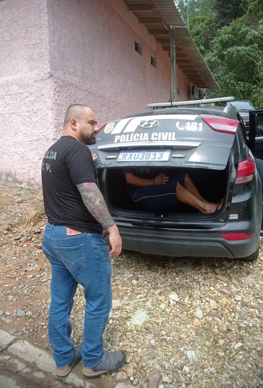 Homem condenado a 24 anos de prisão por estupro de vulnerável é preso em Apíuna