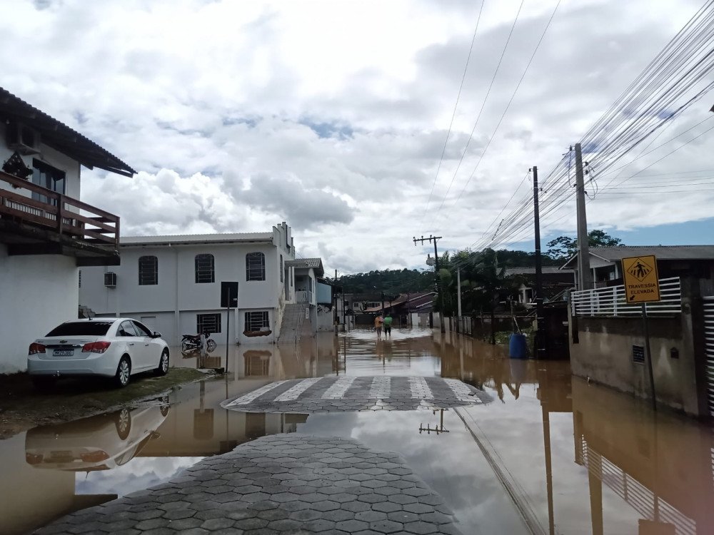 Gaspar atendeu 33 ocorrências relacionadas à chuva nesta quinta-feira