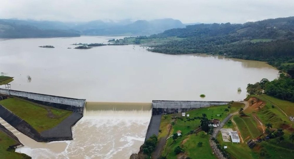 Barragem de Ituporanga é a única que ainda não tem nenhuma comporta aberta