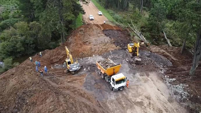 Veja como está a situação das rodovias federais em SC que tiveram estragos por causa das chuvas