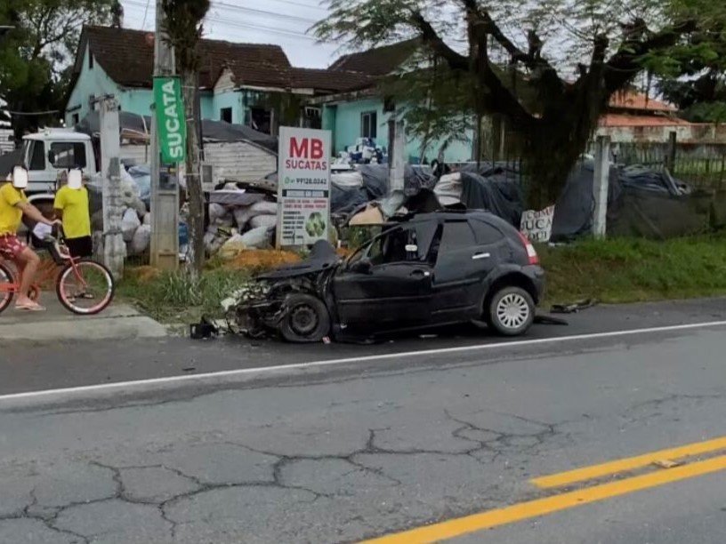 O que se sabe do acidente na divisa de Blumenau e Pomerode que tirou a vida de um jovem de 24 anos neste sábado