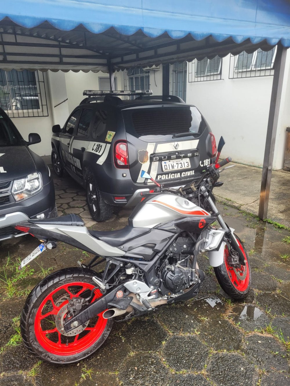 Motocicleta roubada em Indaial é recuperada pela Polícia Civil