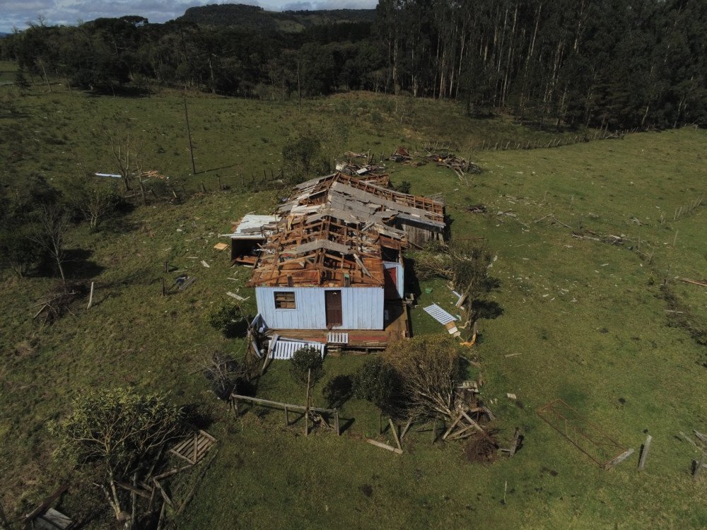 Durante o mês de novembro SC registrou cinco tornados, diz Defesa Civil