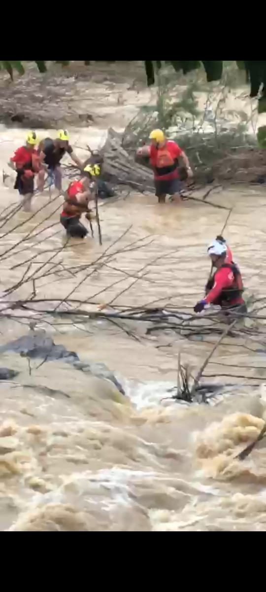Corpo de um dos homens desaparecidos em rio de Indaial é localizado por bombeiros