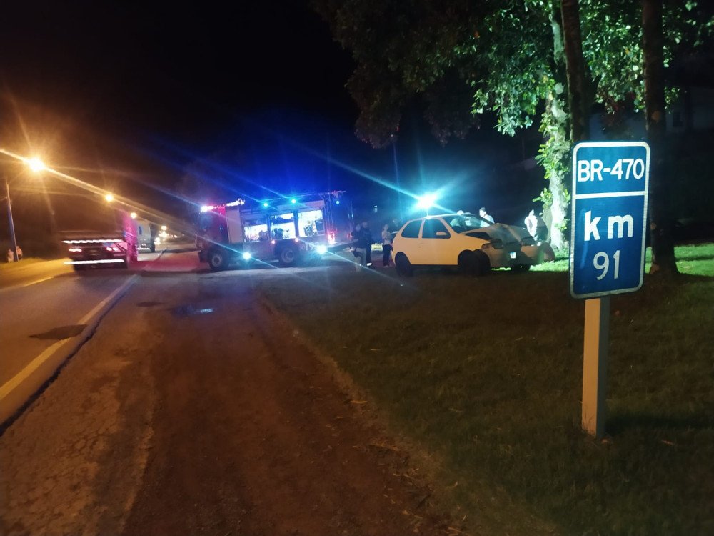 Motorista de 53 anos morre em acidente na BR-470 em Ascurra