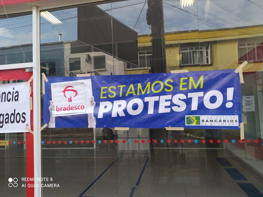 Sindicato fecha agência do Bradesco em Gaspar após denúncias de assédio moral