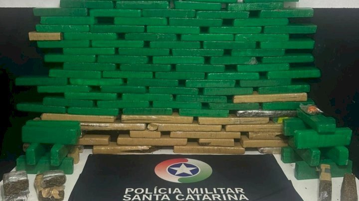 Quase duas toneladas de drogas são apreendidas em SC no primeiro mês do ano
