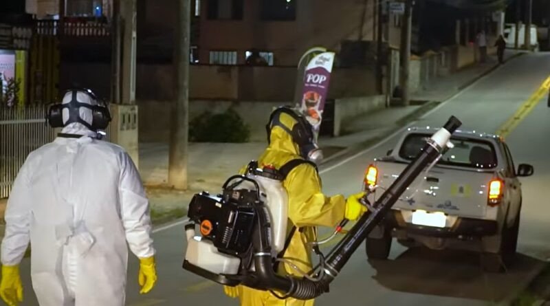 Bairros Bela Vista e Sete de Setembro em Gaspar recebem o fumacê contra a dengue na próxima semana