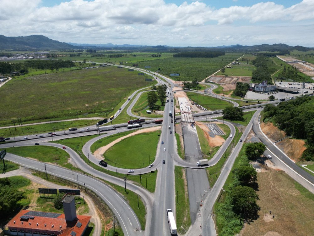 Trecho da BR-101 em Navegantes será totalmente interditado a partir desta segunda-feira