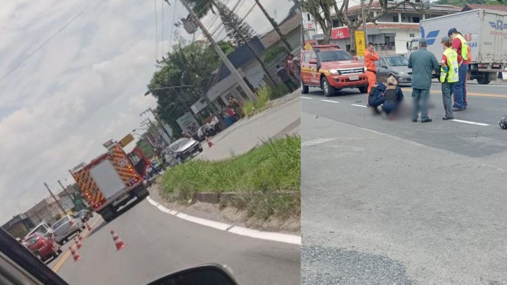Bombeiros detalham informações sobre acidente na SC-108 que matou motociclista nesta terça em Blumenau