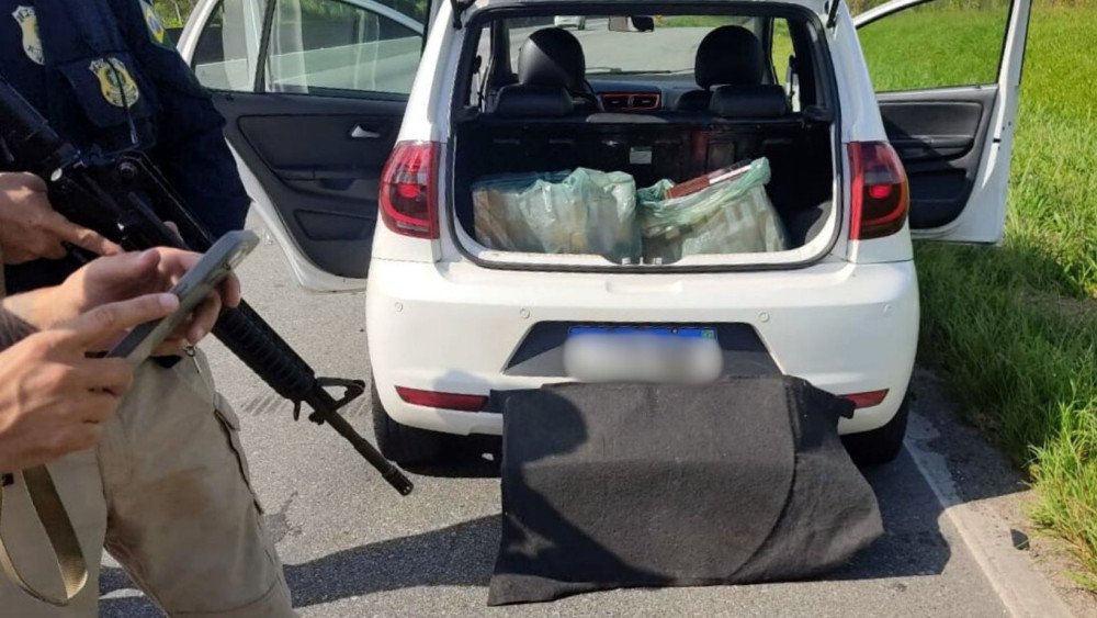 PRF apreende cigarros saborizados contrabandeados na BR-101 em Araquari