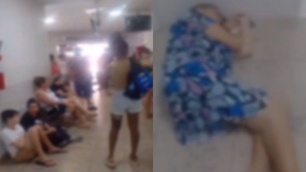 Vídeo: Hospitais de Blumenau ficam lotados e pacientes chegam a esperar no chão por atendimento